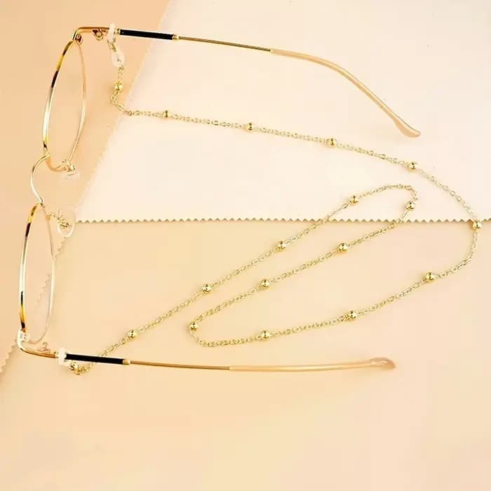 Chaîne de lunettes décorative perlée en alliage de zinc, sangle de lunettes vintage, chaîne de masque unisexe, cadeau de Saint-Valentin adapté aux mères et aux filles.