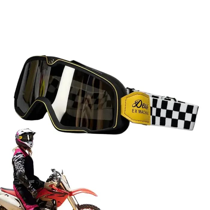 Lunettes de Soleil Rétro Anti-Poussière et Coupe-Vent pour Moto