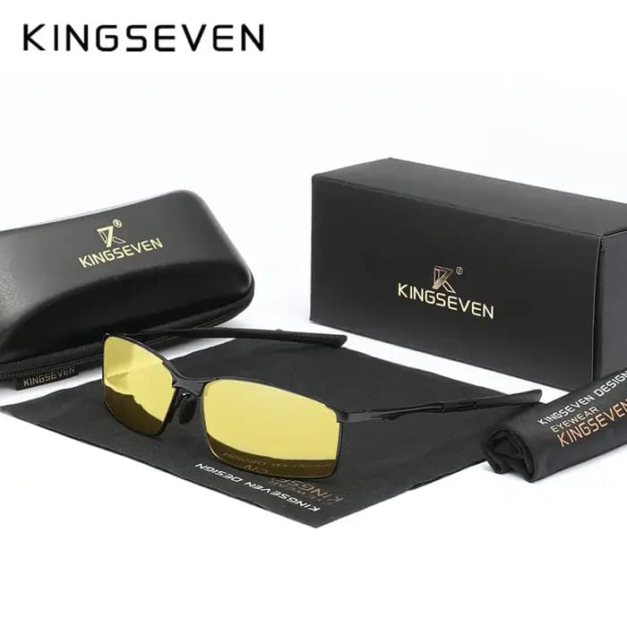 KINGSEVEN – lunettes de soleil polarisées à monture rectangulaire pour hommes