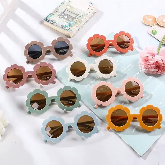 Lunettes de soleil rondes pour enfants de 2 à 10 ans