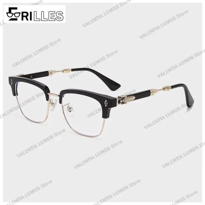 Lunettes à monture TR surdimensionnées à la mode pour hommes, blocage de la lumière bleue, design d'