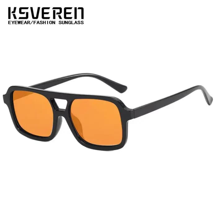 Lunettes de soleil carrées à Double pont pour myopie