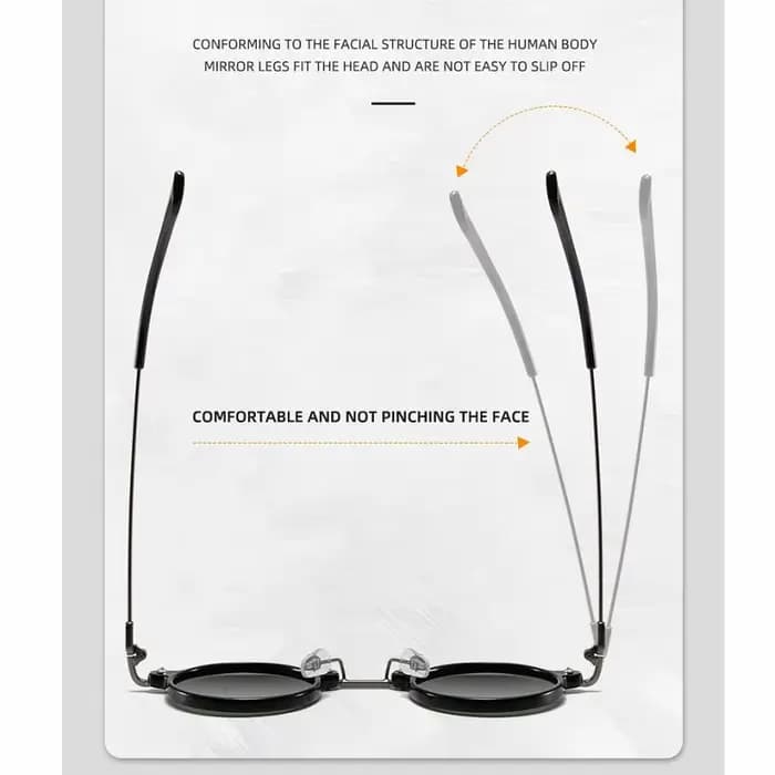 Lunettes de soleil rondes rétro pour hommes et femmes