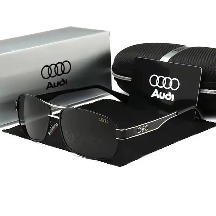 Audi UV400 lunettes de soleil rectangulaires polarisées lunettes pour hommes femmes conduite moto lu