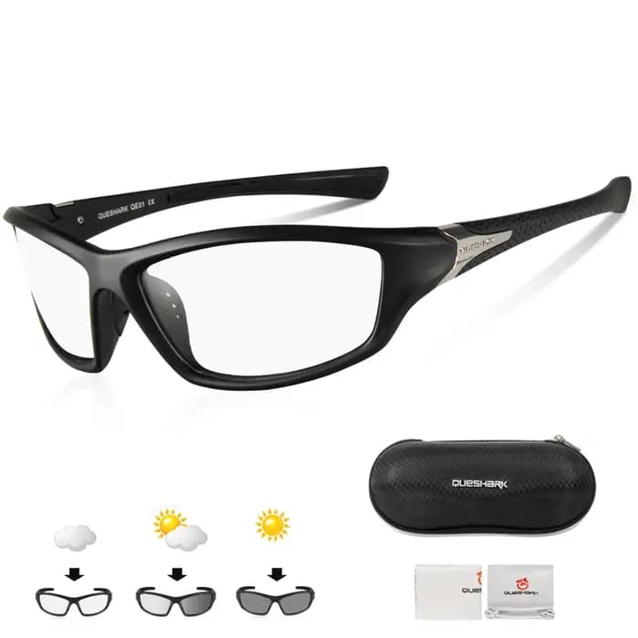 Queshark lunettes de randonnée photochromiques escalade