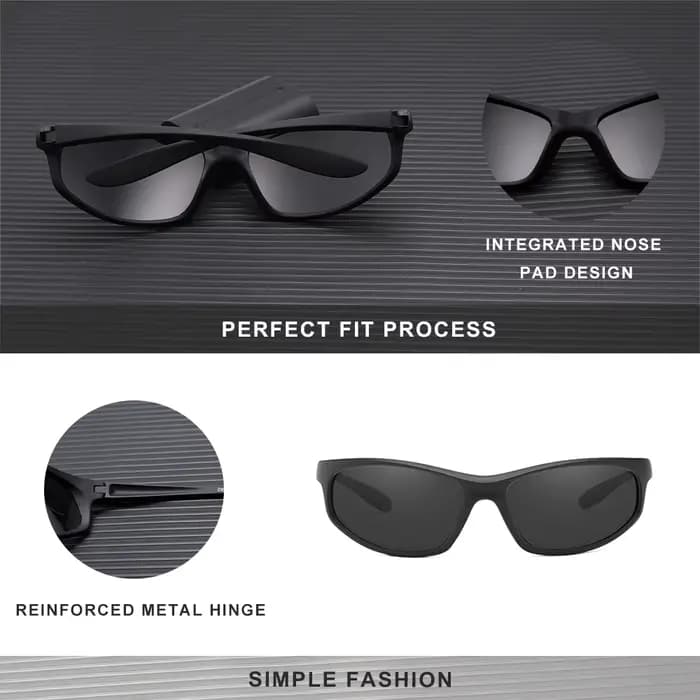 KINGSEVEN Lunettes de soleil classiques pour sports de plein air, hommes et femmes, polarisées UV400