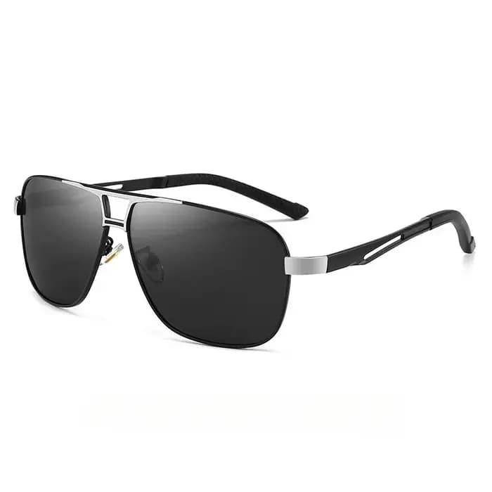 Lunettes de soleil photochromiques polarisées carrées pour hommes