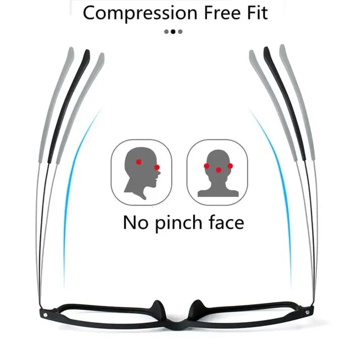 Lunettes de lecture progressives en titane pur pour hommes et femmes, lunettes à réglage de la lumiè