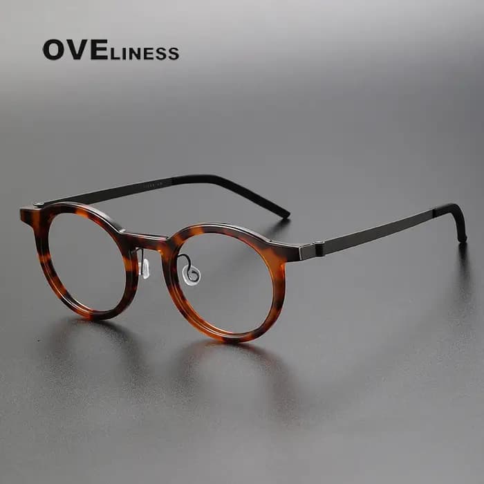 Lunettes de vue en titane et acétate pour hommes et femmes, Design japonais, Vintage, rétro, gravure, lecture, Prescription optique