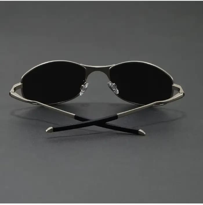 Lunettes de soleil polarisées pour hommes, Protection UV400, monture métallique Ultra légère, pour l