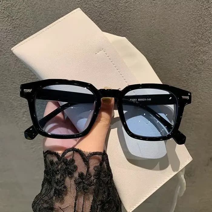 Nouveau unisexe Rectangle Vintage lunettes de soleil 2023 Design de mode rétro