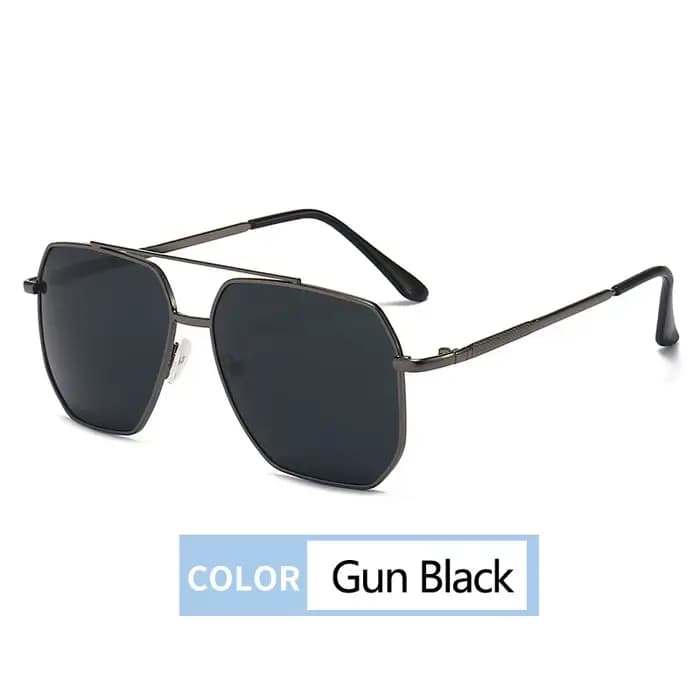Nouvelle mode hommes lunettes de soleil pilote classique conduite lunettes de soleil cadre en métal