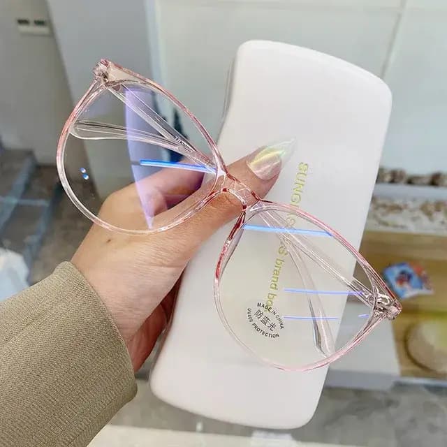 Monture de lunettes d'ordinateur transparente pour hommes et femmes