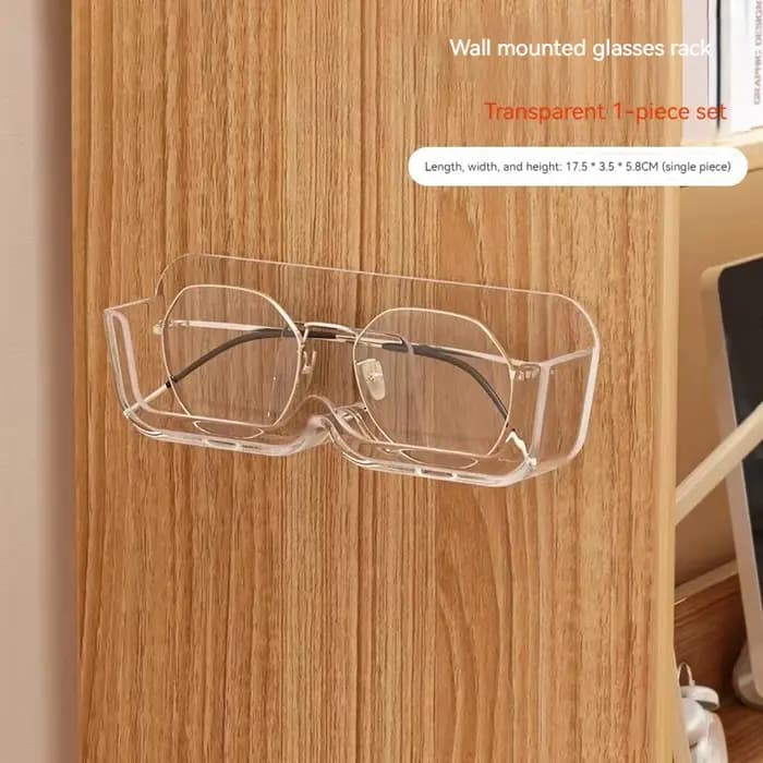 Boîte de rangement de lunettes, support mural perforé gratuit pour lunettes de soleil, vitrine en verre haut de gamme, boîte de rangement pour organisateur de maison