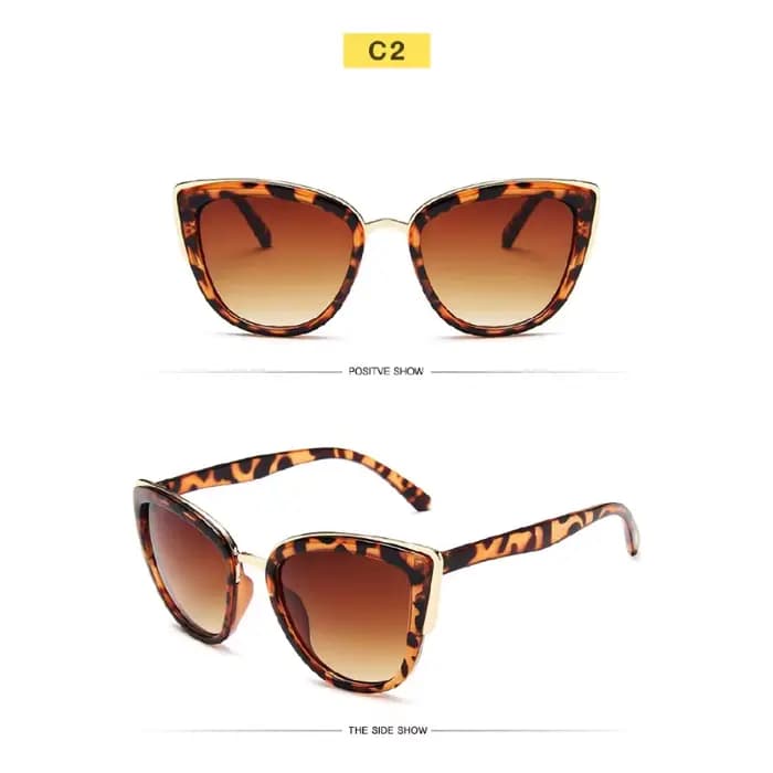 Lunettes de soleil œil de chat sexy pour femme