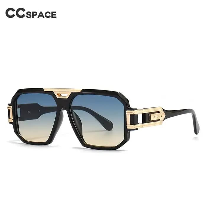 Lunettes de soleil de marque de luxe pour hommes, Design Vintage, surdimensionnées, nuances masculin