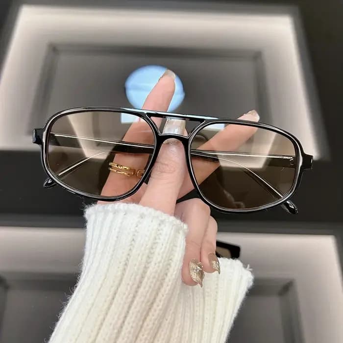 Lunettes de soleil carrées rétro classiques pour hommes et femmes
