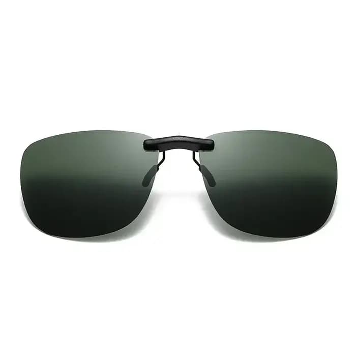 Lunettes de soleil polarisées à Clip carré pour femmes et hommes