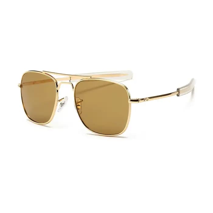 Lunettes de soleil de luxe pour hommes, marque de styliste, Vintage, mode Aviation AO, pour hommes,