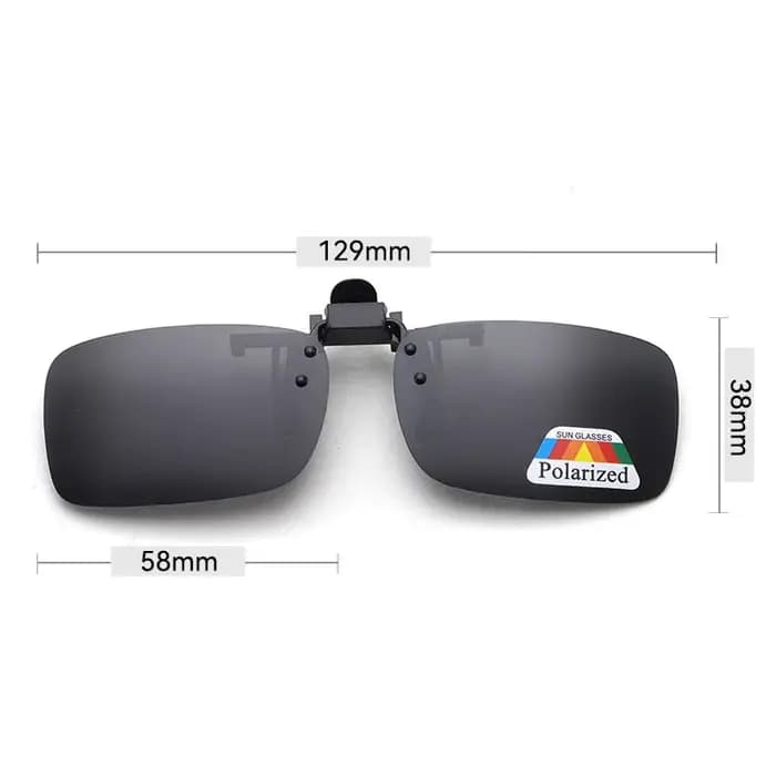 Lunettes de soleil polarisées à clipser pour lunettes de vue