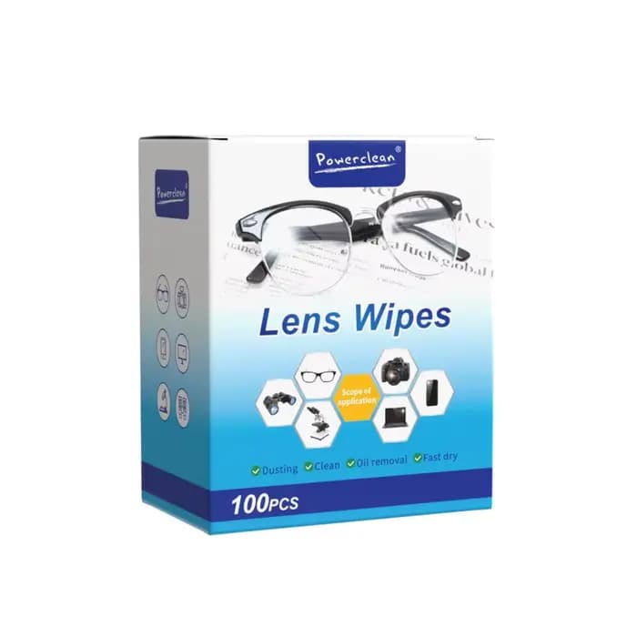 Lingettes de nettoyage pour lentilles de lunettes, 100 pièces, pour lunettes de soleil, téléphone po