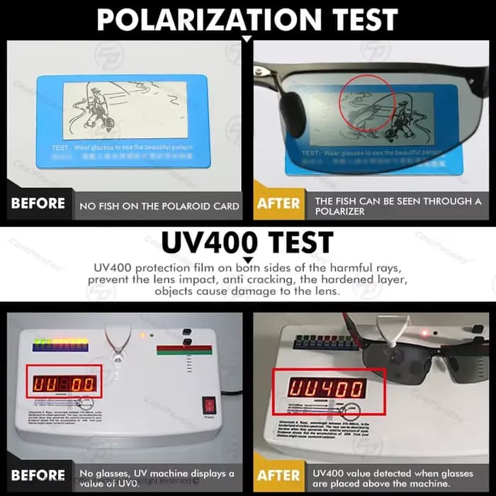 Lunettes de soleil polarisées photochromiques pour hommes, vision jour et nuit, anti-absorbe ouissem