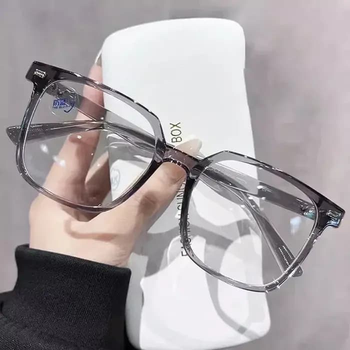 Monture de lunettes transparente tendance pour femmes et hommes