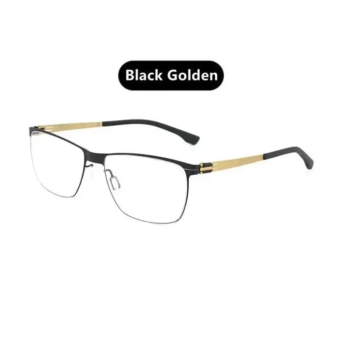 Lunettes médicales StuartL en acier inoxydable pour hommes et femmes