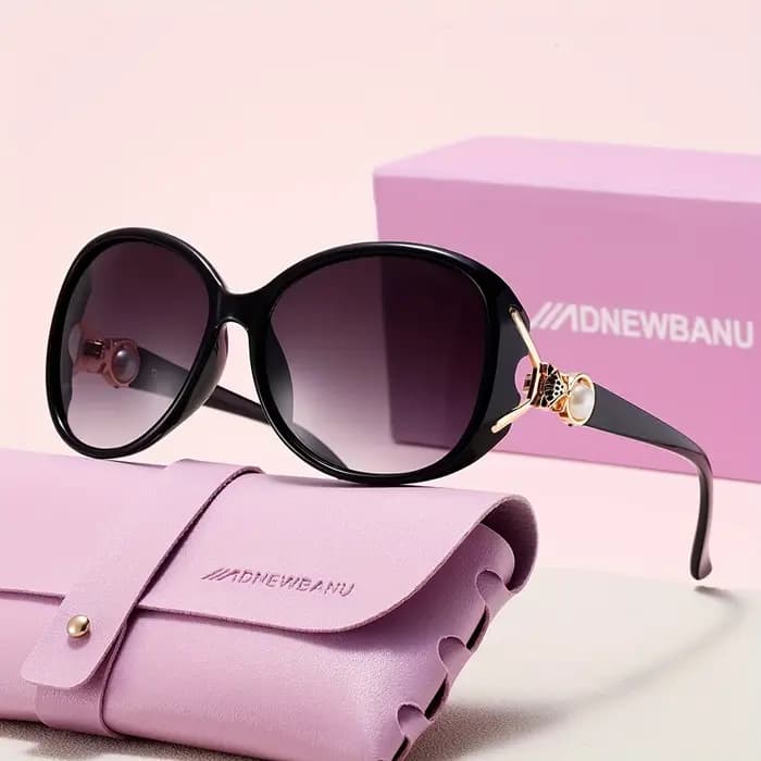 Lunettes pour femmes avec monture en métal violet, verres en polycarbonate, usage quotidien