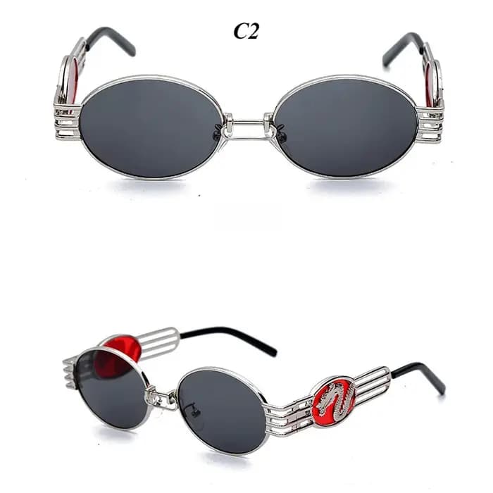 Lunettes de soleil ovales en alliage Mimiyou pour hommes