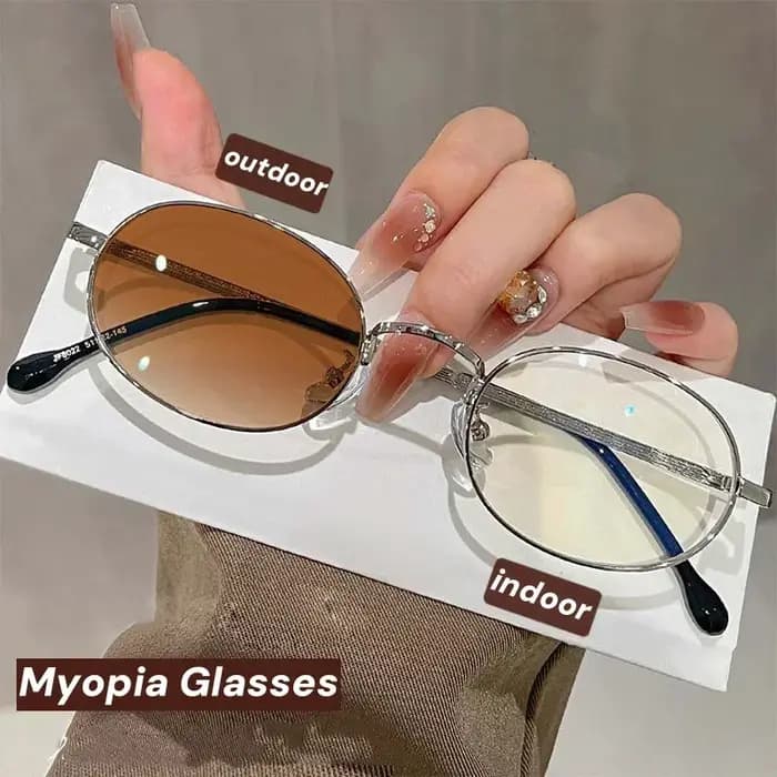 Lunettes de myopie photochromiques pour femmes et hommes