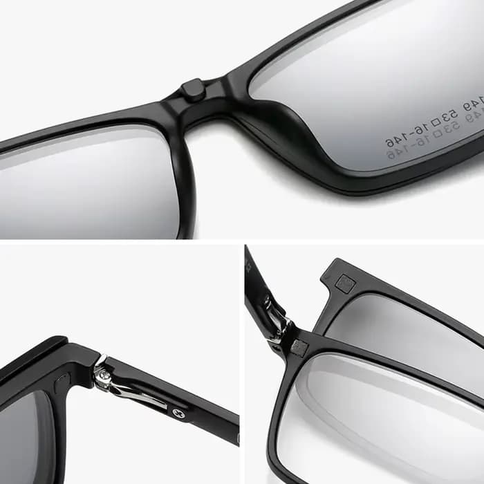 Monture de lunettes à 5 aimants pour hommes et femmes