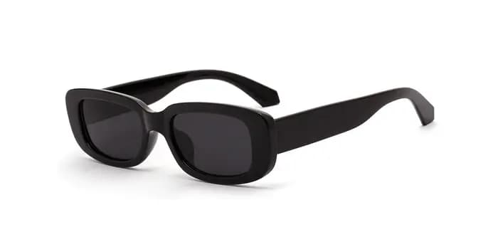 Lunettes de soleil rectangulaires blanches classiques pour femmes