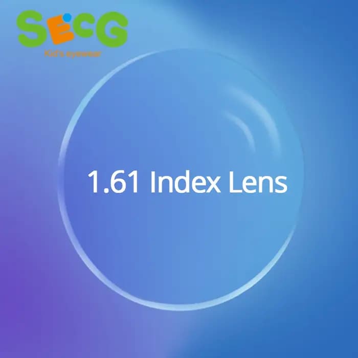 Protection contre les radiations personnalisée 1.61 asphère à haute index lentille optique transpare