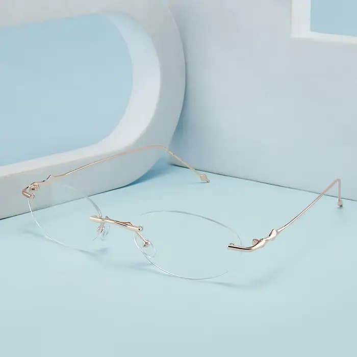 Lunettes de myopie photochromiques sans monture à la mode
