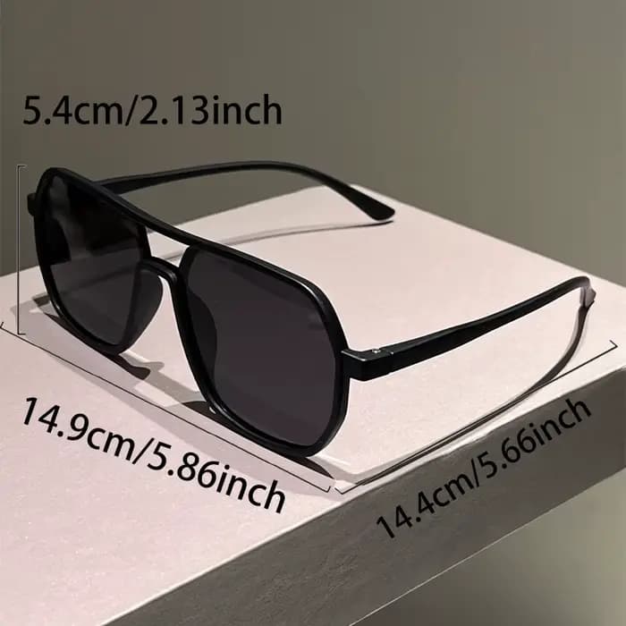 KAMMPT lunettes de soleil à jante irrégulière hommes 2025 nouvelle mode Vintage Double pont nuances femmes