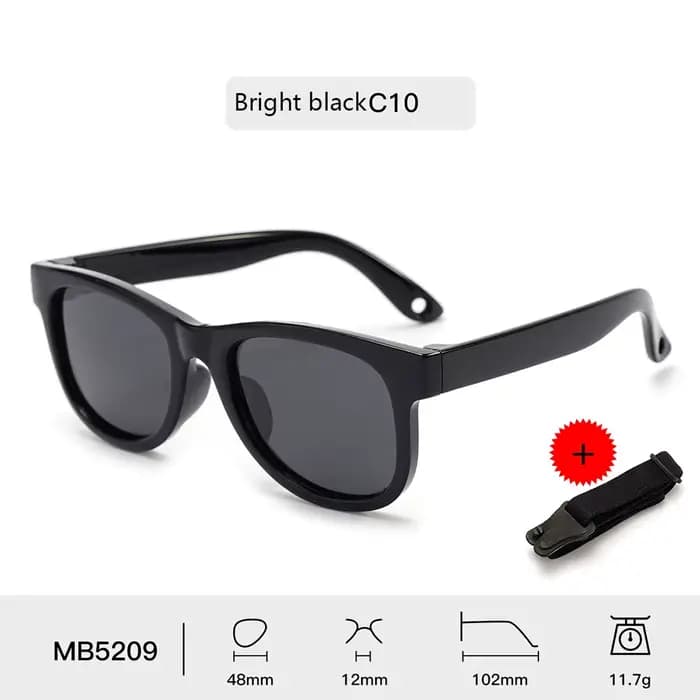 KLASSNUM nouveau-nés enfants lunettes de soleil lentille polarisée cadre Flexible bébé 0-24 mois lun