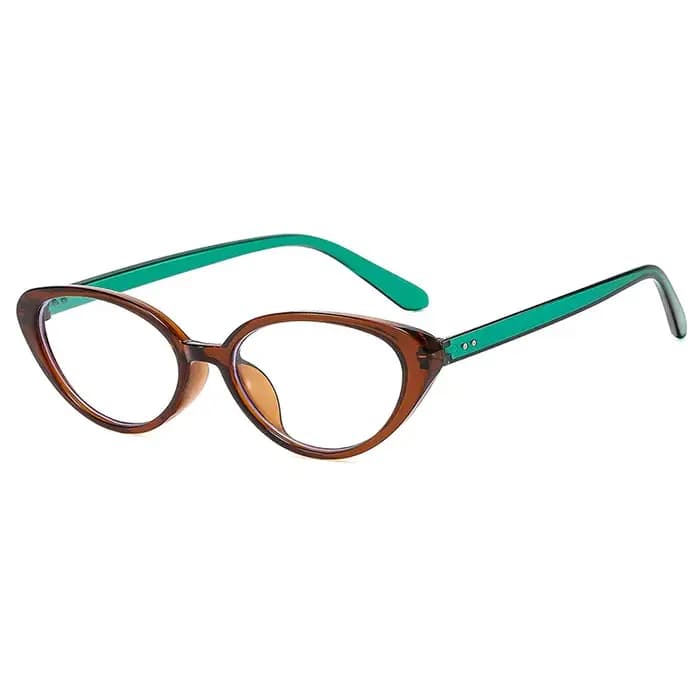 Lunettes de soleil œil de chat marron tendance pour femme