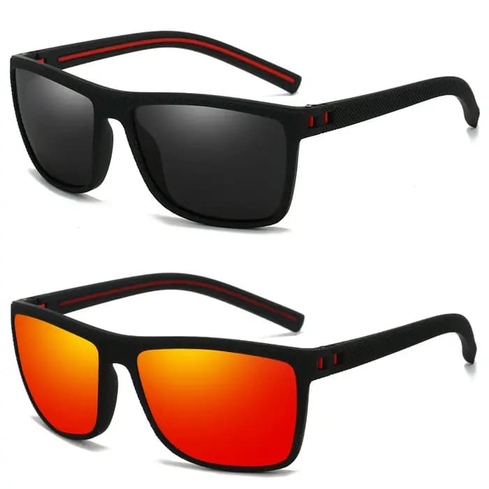 1/2 pièces lunettes de soleil hommes polarisées femmes UV400