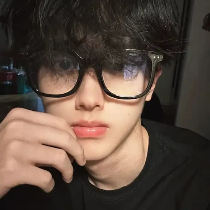 Lunettes anti-lumière bleue à grande monture noire tendance