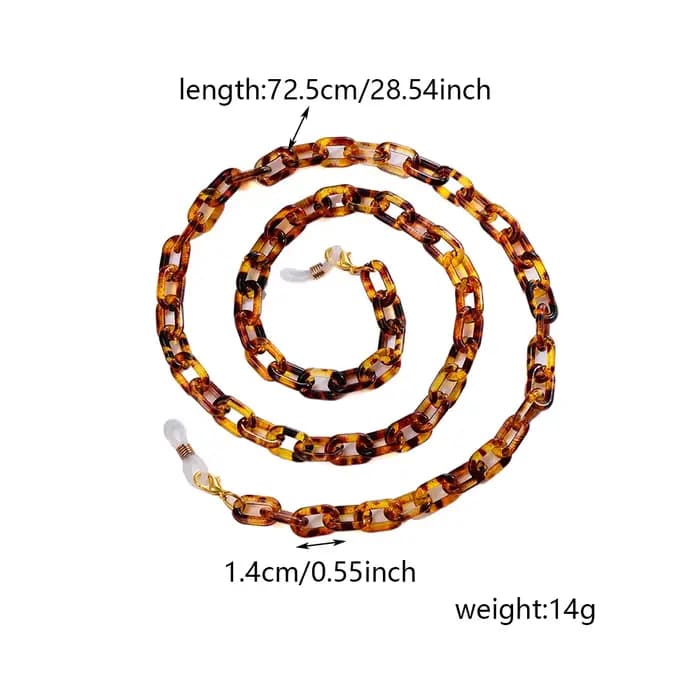 Cordon de lunettes de soleil tendance, chaîne légère pour lunettes, support de cou pour femmes, cade