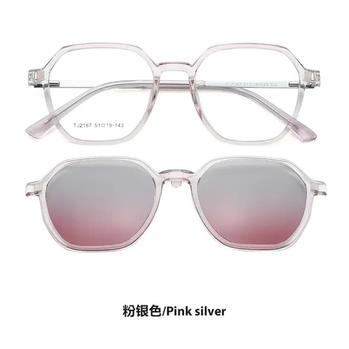 Lunettes de soleil polarisées carrées polygonales pour myopie
