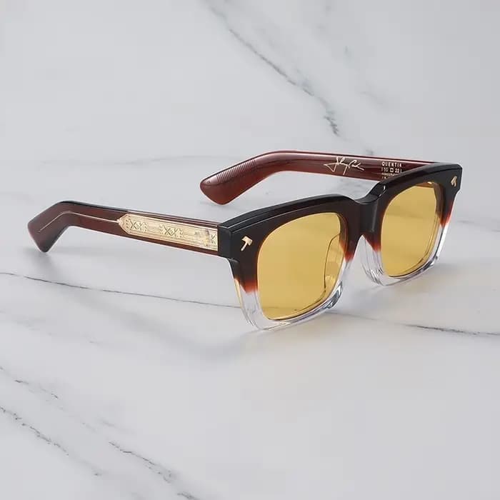 JMM QUENTIN homme lunettes De soleil japon épais acétate extérieur carré