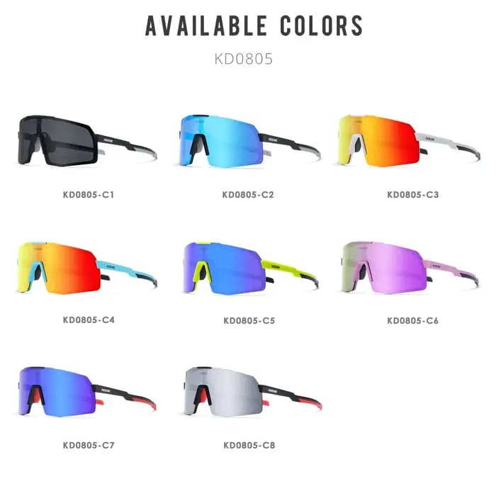 KDEAM-Lunettes de soleil de sports de plein air pour hommes, lunettes de soleil polarisées UV400, ca