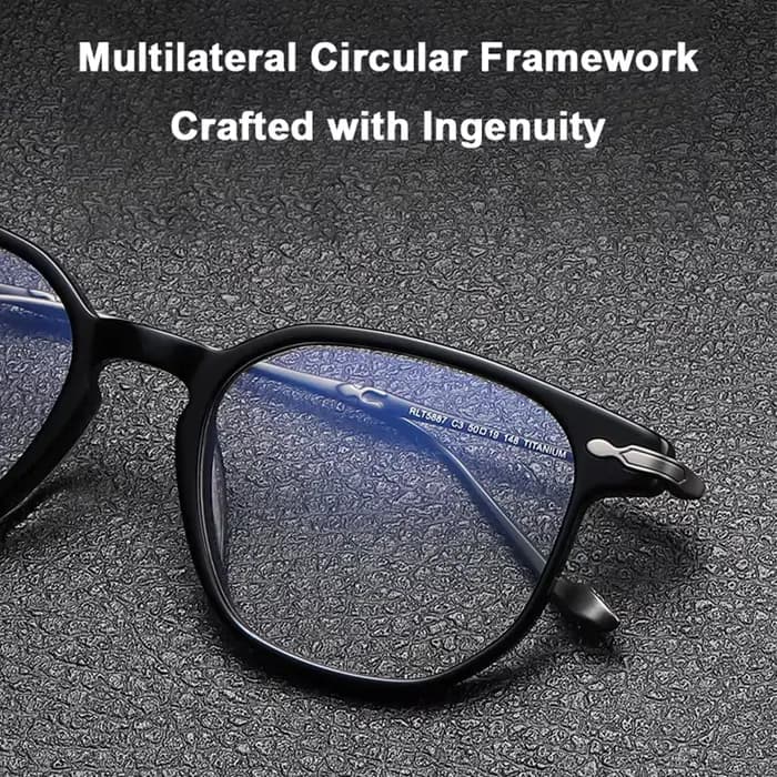 Lunettes de conception japonaise en acétate fait à la main + titane