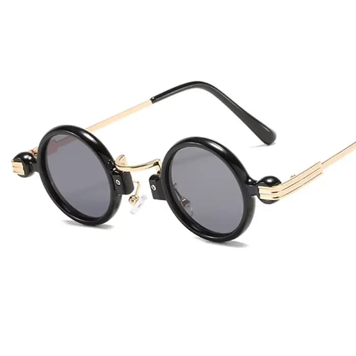 Petites lunettes de soleil rondes pour hommes et femmes, lunettes de soleil rétro Steampunk, lunette