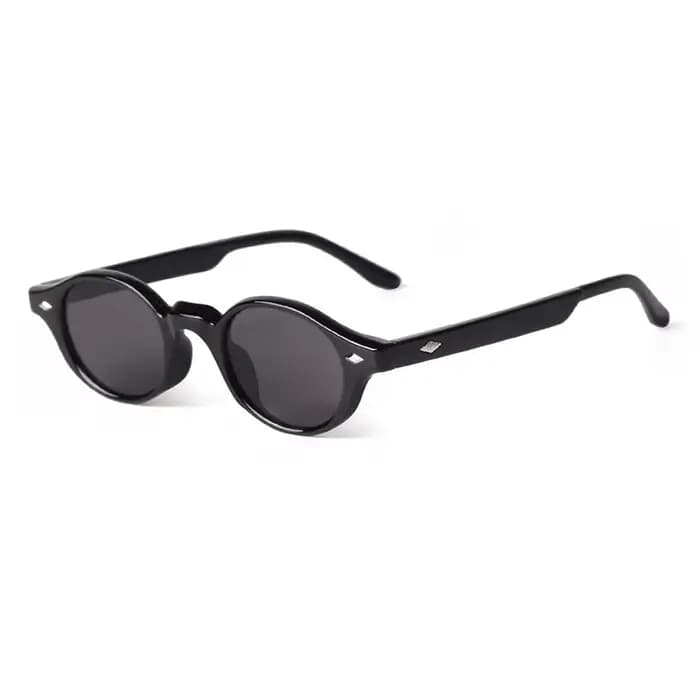 Rétro petites lunettes De soleil ovales femmes marque Design Rivet bleu coquille De tortue lunettes