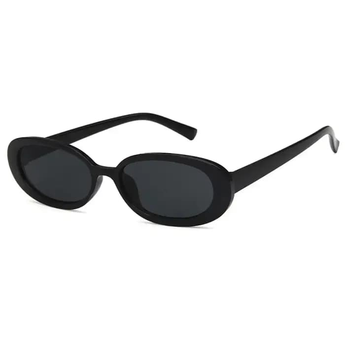 Lunettes de soleil ovales rétro roses pour femmes