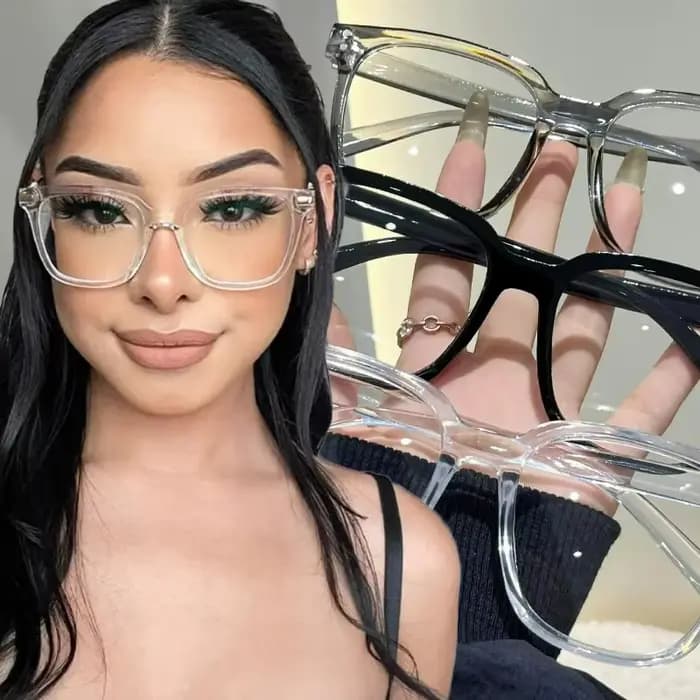Monture de lunettes transparente tendance pour femmes et hommes