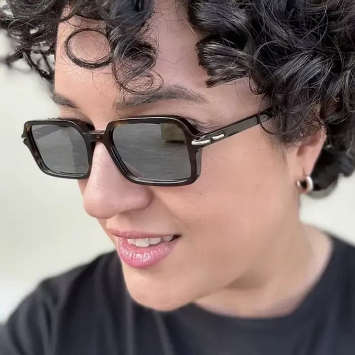 Lunettes de soleil rectangulaires à la mode pour hommes et femmes